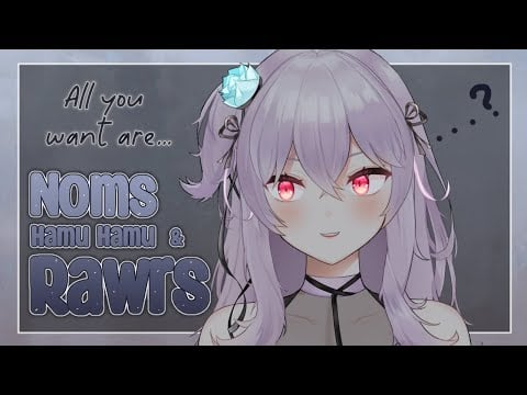 【ASMR】Cute Rawrs, Hamu Hamu, Noms & Relaxing Props to Help You Sleep~
