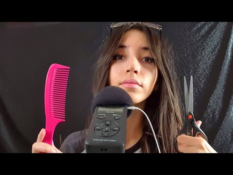 ASMR FRANÇAIS PARTIE 74 : ROLEPLAY , UNE PESTE TE COIFFE #asmr #roleplay #brushing #peste #coiffure