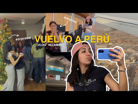 REGRESO A PERÚ 🇵🇪: Sorprendo a mis AMIGAS 🤩 | VLOG (no asmr)