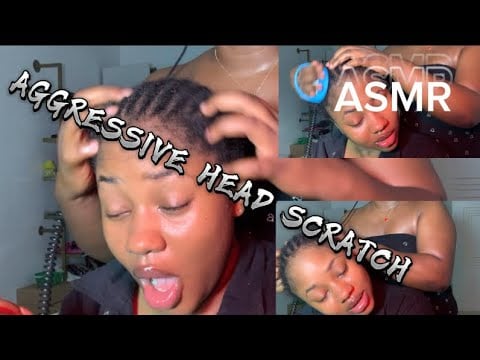 ASMR💫AGGRESSIVE HEAD SCRATCH