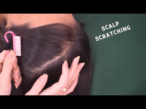 ASMR Hair Parting, Relaxing Hair Play With Breathing, Snoring Sounds For Relaxation