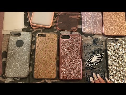 ASMR w/ phone cases (Part 1) *fast tapping & scratching- whispered*