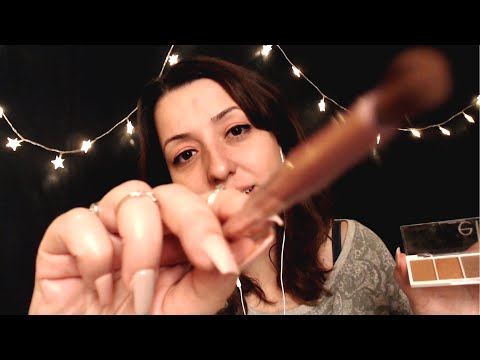 ASMR | Makyajını Yapıyorum | Ağız Sesleri, Damlalık, Fırça | Türkçe ROLEPLAY (Personal Attention)