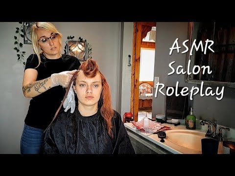 ASMR | Real Person Hair Salon Roleplay | Real Person Hair Dying ✨️