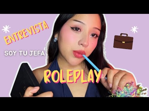 Roleplay  ENTREVISTA DE TRABAJO👜 CORTA Y MUY HALAGADORA❤️‍🩹ASMR