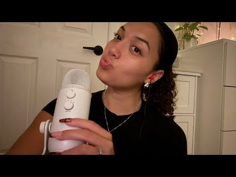 ASMR fast chaotic trigger assortment 🖤fast tapping + rambles + mouth sounds