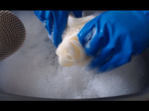 ASMR Wet Glove Heaven Vinyl, Latex, Rubber Gloves , Water Sounds.