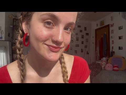 Watch this for Good Vibes 💫 (positive affirmations with college bestie asmr grwm)