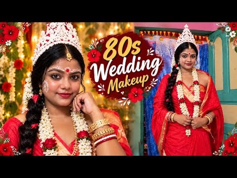 ASMR 80s Wedding Makeup & Hairstyle 😍❤️