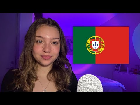 ASMR in Portuguese! 🇵🇹🇧🇷 (trigger words and clicky whispers) 💗