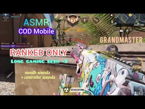 ASMR COD Mobile | RANKED ONLY long gaming sesh ♡ mouth + controller sounds