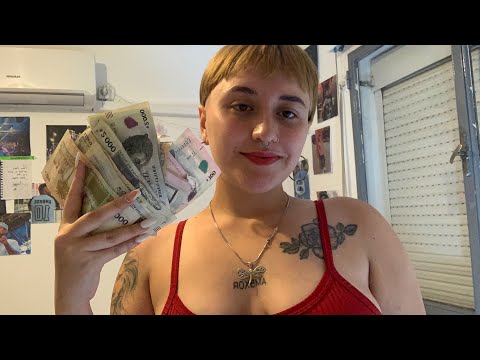 ASMR con todos los billetes URUGUAYOS ¿cuánta plata argentina es?