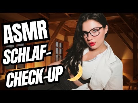 ASMR Schlaf-Check-up 🌙😴 | Sanfte Ärztin untersucht Kopf & Gesicht | Pinsel, Ohr-Trigger (Deutsch)