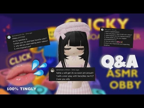Roblox ASMR ~ Q&A 2,000 SUBSCRIBERS SPECIAL WITH TINGLY MOUTH SOUNDS