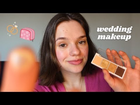 ASMR makeup artist does your wedding makeup 💄💍personal attention for sleep