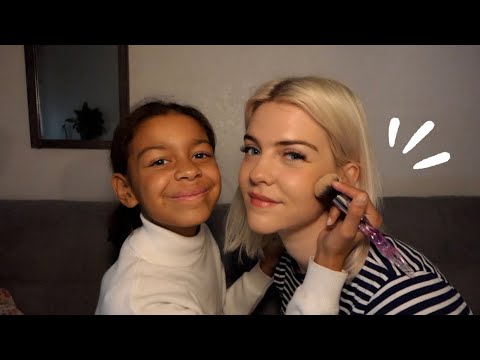 ASMR | ma petite nièce me maquille (et c’est trop beau) ❤️