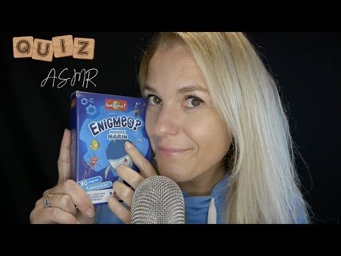 ASMR FR 🌊 Quiz ASMR Je teste tes connaissances sur le monde marin (avec plein de sons sympas)