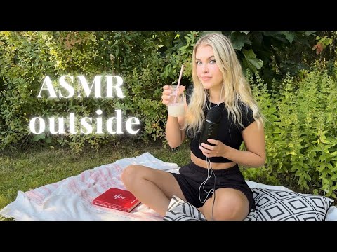 ASMR outside 🌿🌻 | soft spoken rambles with nature sounds