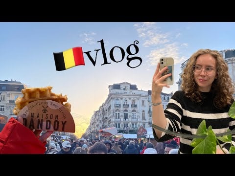 [ASMR] Come with me to Brussels 🇧🇪🍟 whispered vacation Vlog (voice-over)