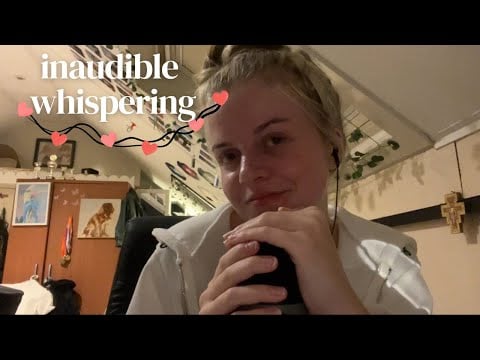 asmr | inaudible whispering with mouth sounds !!
