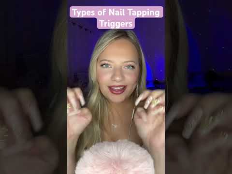 Different types of nail triggers Asmr #asmrtapping #tingles #asmr