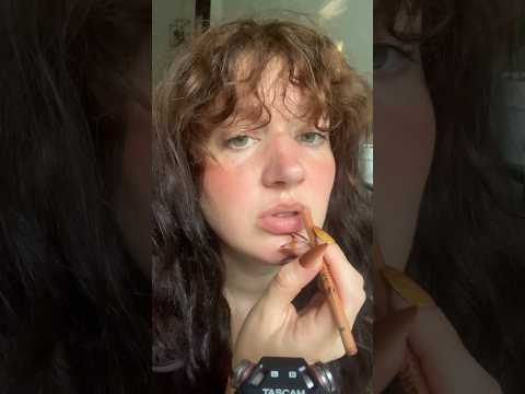 Lets try a new lip combo asmr #asmr #mouthsounds #makeupasmr