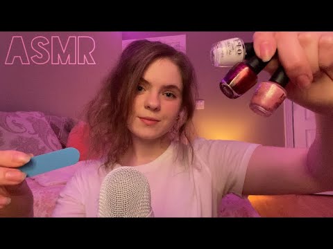 ASMR Fast & Aggressive 1 minute nail salon ✨💤