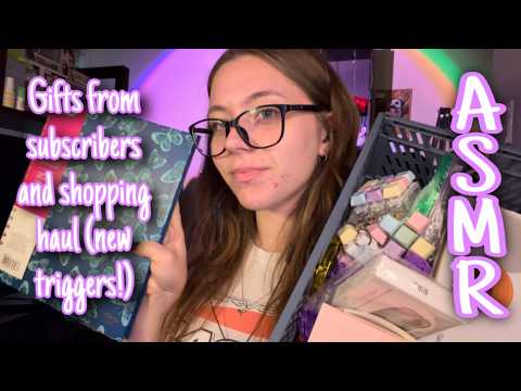ASMR We have some new triggers! | Gift and shopping haul 