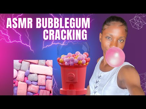 GUM CRACKING ASMR -SOFT WHISPERS