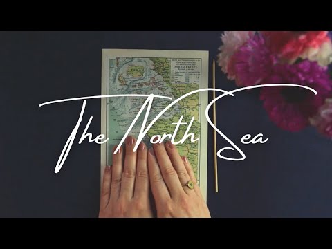 ASMR A Tiny Map of the North Sea Coast (soft spoken, tracing)