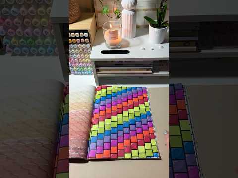 ASMR Coloring for those who feel overwhelmed today ♥️💚💙💛 #satisfyingvideos #asmrcoloring