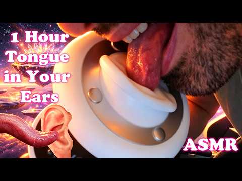 ASMR 1 Hour of My Tongue in Your Ears 👂🎧