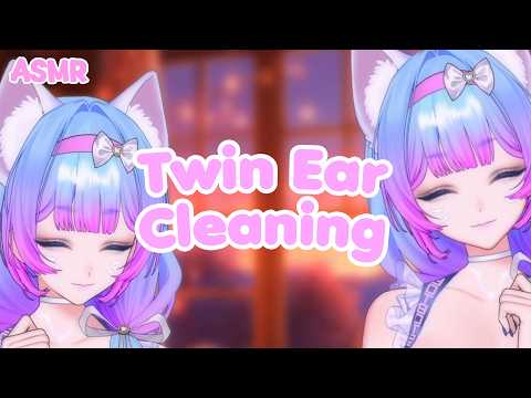 ASMR Cute Twin Ear Tingles💗Layered Ear Cleaning