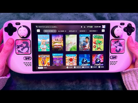 ASMR Steam Deck Library Show and Tell (Whispered)