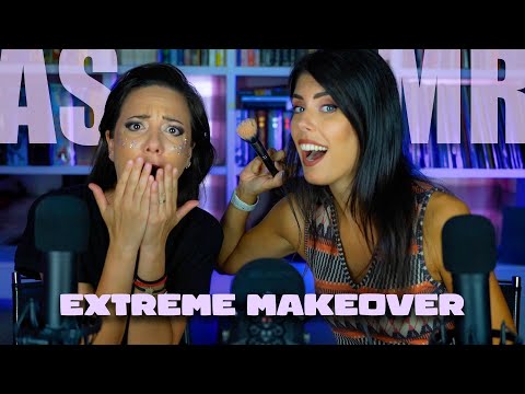 ASMR 💄 TRUCCO la mia AMICA • EXTREME MAKEOVER EDITION (Whispering)