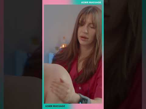 ASMR Back Neck and Shoulders Massage on Chair by Olga to Nikki  Shorts