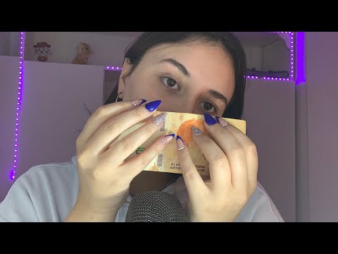 asmr sonidos de BILLETES con uñas largas 💅💵
