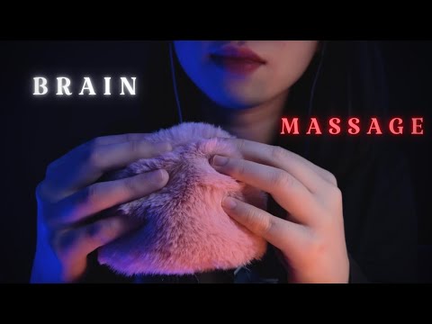 ASMR Fluffy Mic Touching , Mic Scratching , Brain Massage , Sleepy , Relaxing , No talking