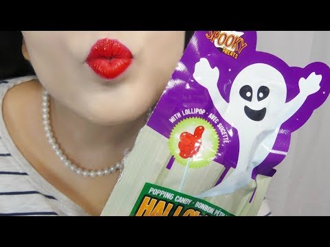 ASMR  Mouth Sounds 👄 Pop Rocks 🍬 Kissing Sounds 💋 [Halloween Special] 👻