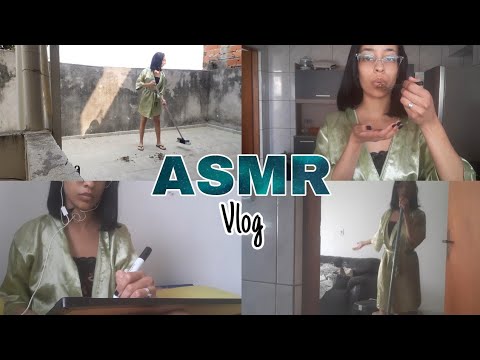 ASMR VLOG | LIMPANDO A CASA, COZINHANDO E CONVERSANDO COM VOZ SUAVE