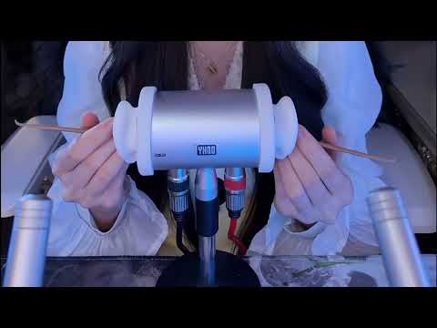INTENSE Tingly Ear Cleaning ASMR: Goose Feather, Needle Roller & Mud for Sleep / 4HR (No Talking)