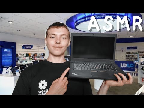 ASMR FR: Roleplay💻vendeur multimédias💻(besoin d'un PC portable ?)