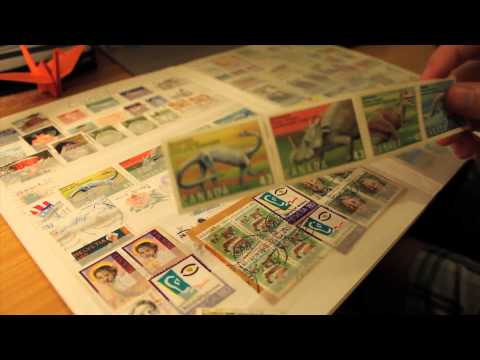 Whisper 142 - Book of Stamps! ASMR (3D Binaural Audio)