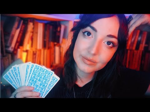 ASMR Bookstore Roleplay (Meeting Your Friend)📚 Tarot, Book Sounds, Rain