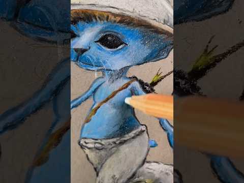 SMURF CAT😂😍  Szybki rysunek ASMR co myślisz? #smurfcat #art #artist