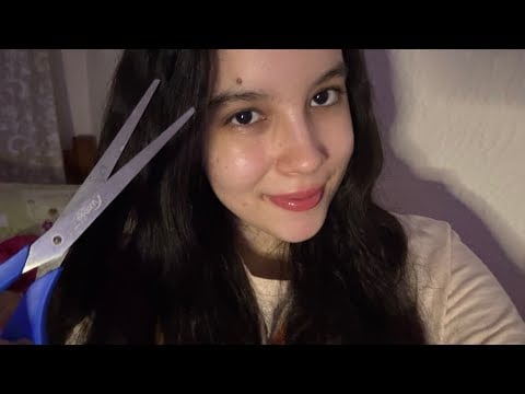 ASMR CASEIRO REMOVENDO SUAS ENERGIAS NEGATIVAS (sons de tesoura + sons de boca)