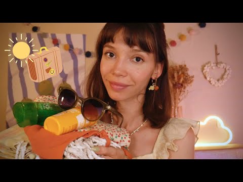 ASMR | Ton amie t’aide à préparer ta valise pour partir en vacances !! 🏖