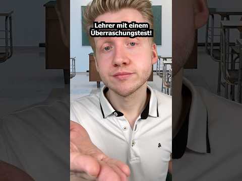 Lehrer mit einem Überraschungstest! #asmr