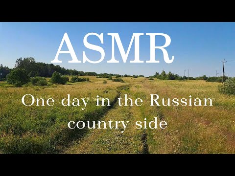 One day trip to the countryside by Russian train. Life routine ASMR