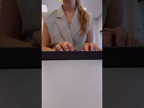 Come to work with me⌨️| ASMR🤍#typing #asmr #mouthsounds